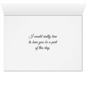 私のメイド・オブ・オーナー（花嫁付き添い人）パーソナライズされたカード (内部横(下))