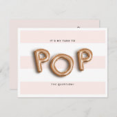 私のメイド・オブ・オーナー(花嫁付き添い人)? |ブライドメイドカード 招待状 (正面/裏面)