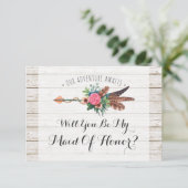 私のメイド・オブ・オーナー(花嫁付き添い人)?ボー素朴ホ結婚ス 招待状 (スタンド正面)