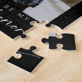 私のメイド・オブ・オーナー（花嫁付き添い人）ミニマリスト写真シック ジグソーパズル (側面)