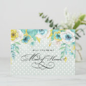 私のメイド・オブ・オーナー（花嫁付き添い人）?ミントフローララップ 招待状 (スタンド正面)