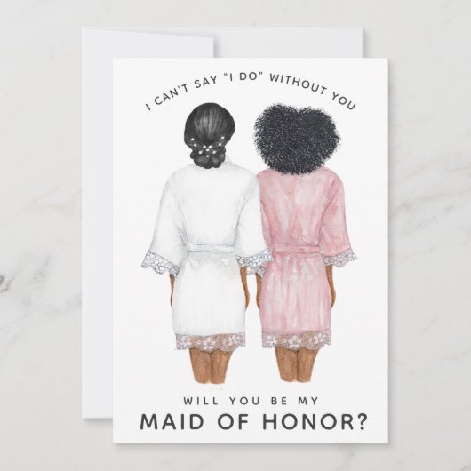 私のメイド・オブ・オーナー(花嫁付き添い人)?ロブスカードの女子たち 招待状 (正面)