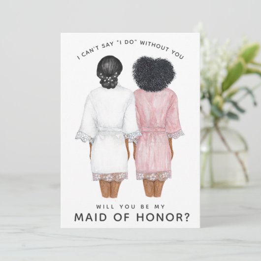 私のメイド・オブ・オーナー(花嫁付き添い人)?ロブスカードの女子たち 招待状 (スタンド正面)