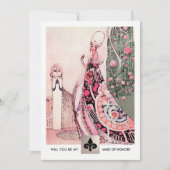 私のメイド・オブ・オーナー（花嫁付き添い人）?招待状カード 招待状 (正面)