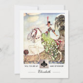 私のメイド・オブ・オーナー(花嫁付き添い人)?招待状カード 招待状 (正面)