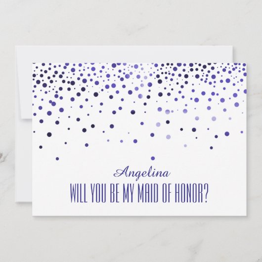 私のメイド・オブ・オーナー(花嫁付き添い人)? 招待状 (正面)