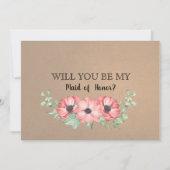 私のメイド・オブ・オーナー(花嫁付き添い人) 招待状 (正面)