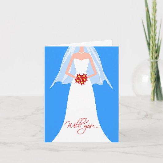 私のメイド・オブ・オーナー（花嫁付き添い人）? 招待状 (正面)