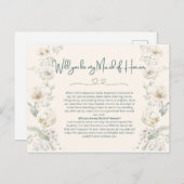 私のメイド・オブ・オーナー(花嫁付き添い人)? | 提案書 ポストカード (正面/裏面)