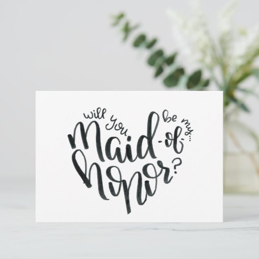 私のメイド・オブ・オーナー（花嫁付き添い人） -新婦付添人の提案です 出欠カード (スタンド正面)