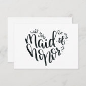 私のメイド・オブ・オーナー(花嫁付き添い人) -新婦付添人の提案です 出欠カード (正面/裏面)