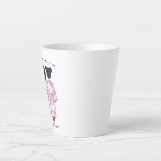 私のメイド・オブ・オーナー(花嫁付き添い人)案 カフェラテマグ (正面)