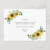 私のメイド・オブ・オーナー（花嫁付き添い人）案 案内ポストカード (裏面)