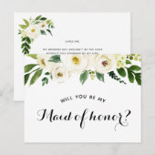 私のメイド・オブ・オーナー（花嫁付き添い人）案 案内ポストカード (正面/裏面)