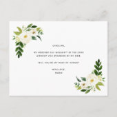 私のメイド・オブ・オーナー（花嫁付き添い人）案 案内ポストカード (裏面)