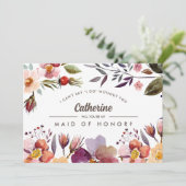 私のメイド・オブ・オーナー(花嫁付き添い人)?秋素朴の花 招待状 (スタンド正面)