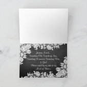 私のメイド・オブ・オーナー（花嫁付き添い人）?黒板とレース 招待状 (内部)