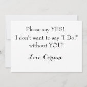 私のメイド・オブ・オーナー（花嫁付き添い人）5' x 7"の招待状 招待状 (裏面)