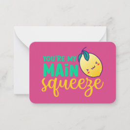 私のメインスクイズプおもしろいンかわいいバレンタインデー ノートカード