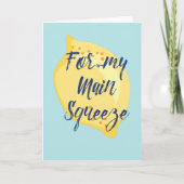 私のメイン絞りレモン記念日カードのために カード (正面)