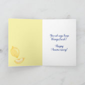 私のメイン絞りレモン記念日カードのために カード (内部)