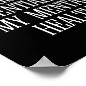 私のメンタルヘルスおもしろい引用文アイディア ポスター (角)
