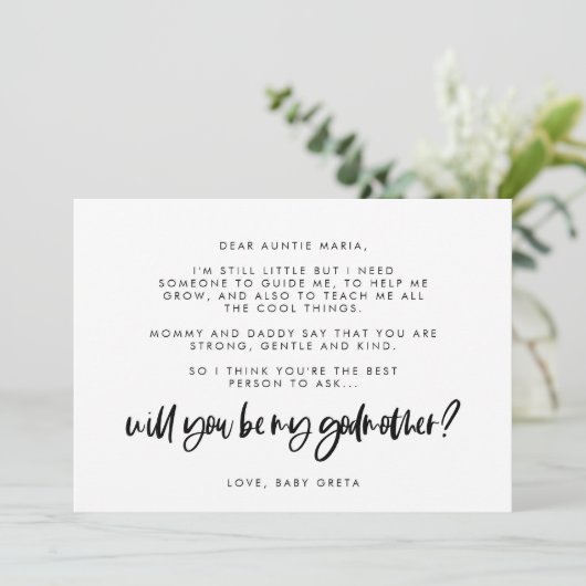 私のモダンゴドマの文字カードにエレガントなる 招待状 (スタンド正面)