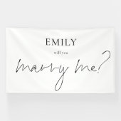 私のモダンサプライズの企画書のサインと結婚してくれないか 横断幕 (横)