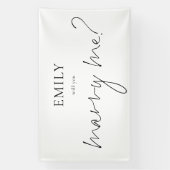 私のモダンサプライズの企画書のサインと結婚してくれないか 横断幕 (縦)