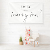 私のモダンサプライズの企画書のサインと結婚してくれないか 横断幕 (インサイチュ)