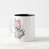 私のモダンハートのように外が寒くてかわいいガーリー ツートーンマグカップ (正面左)