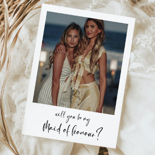 私のモダンメイド・オブ・オーナー（花嫁付き添い人）の写真カード