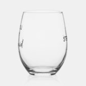 私のモダンルームメイドのプロポーズ結婚か ステムなしワイングラス (左)