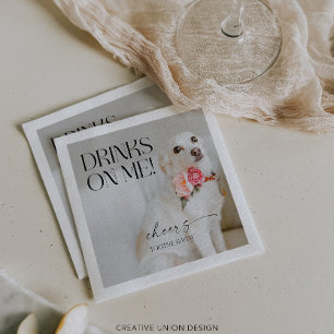 私のモダン上のウィムジー飲み物Petの結婚ナップ スタンダードカクテルナプキン