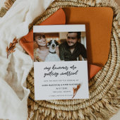 私のモダン人間は結婚する写真を撮っている セーブザデート