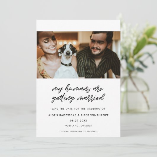 私のモダン人間は結婚する写真を撮っている セーブザデート (スタンド正面)