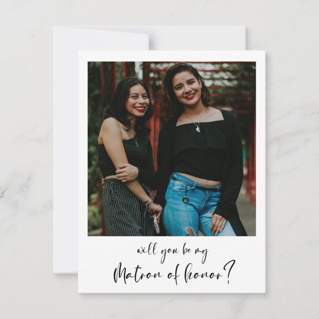 私のモダン名誉フォトカードのマトロンになってくれないか (正面)