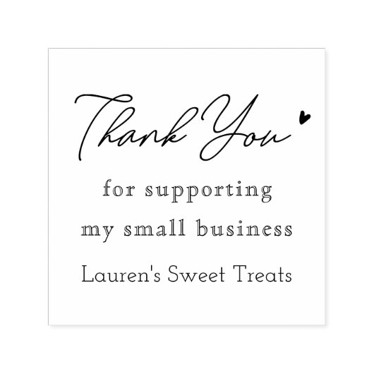 私のモダン小規模企業をサポートしてくれてありがとう セルフインキングスタンプ (デザイン)