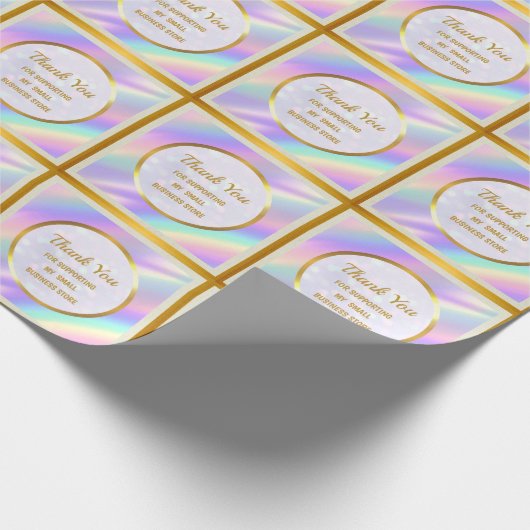 私のモダン小規模企業をサポートしてくれてありがとう ラッピングペーパー (角)