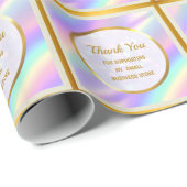 私のモダン小規模企業をサポートしてくれてありがとう ラッピングペーパー (ロールコーナー)