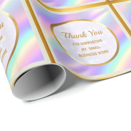 私のモダン小規模企業をサポートしてくれてありがとう ラッピングペーパー (ロールコーナー)