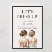 私のモダン花嫁のプロポーザルのカードになってくれないか 招待状 (正面/裏面)