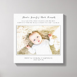 私のモダンGodparents写真を撮ってくれてありがとう キャンバスプリント