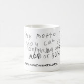 私のモットーのコップ コーヒーマグカップ (中央)