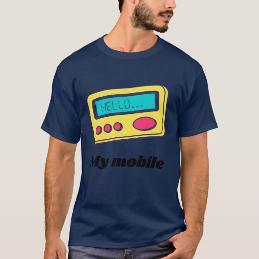 私のモバイル90年代スタイル Tシャツ (正面)