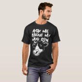 私のモーモー牛について聞いてね プレミアム Tシャツ (正面フル)