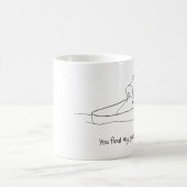 私のヤギのマグを浮かべます コーヒーマグカップ (中央)