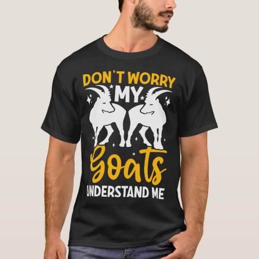 私のヤギは私を理解してくれる Tシャツ (正面)