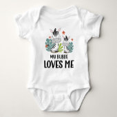 私のユダヤの祖父母バブが大好きなゼブラ ベビーボディスーツ (正面)