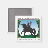 私のユニコーンから落ちそうになった マグネット (正面/裏面)